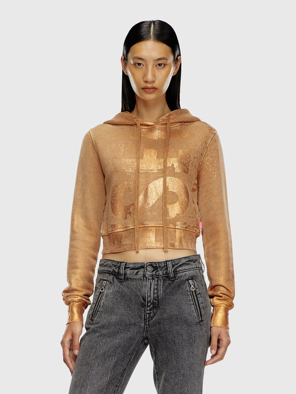 F-SLIMMY-HOOD-P6 cropped sweatshirt - 1