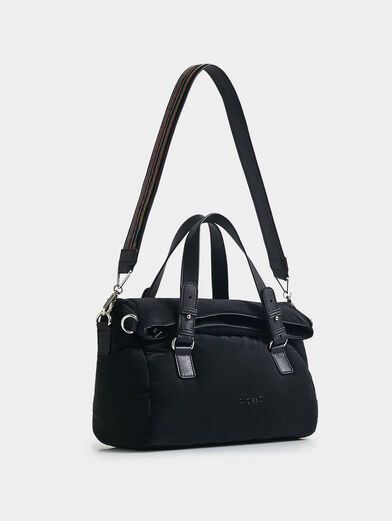 Black handbag with two types of straps - 3