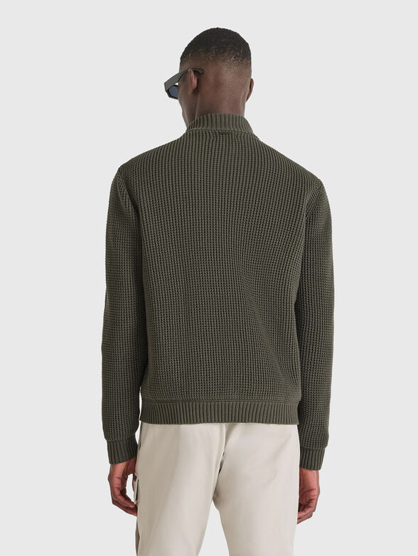 Black sweatshirt with zip - 2