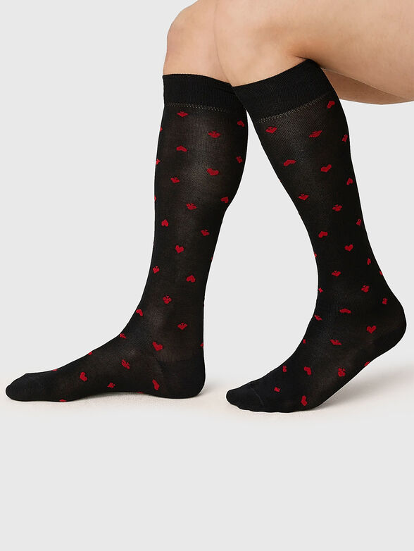 AMOUR TOUJOURS cotton socks - 2