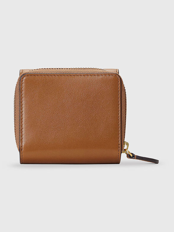 Leather wallet with gold details - 2