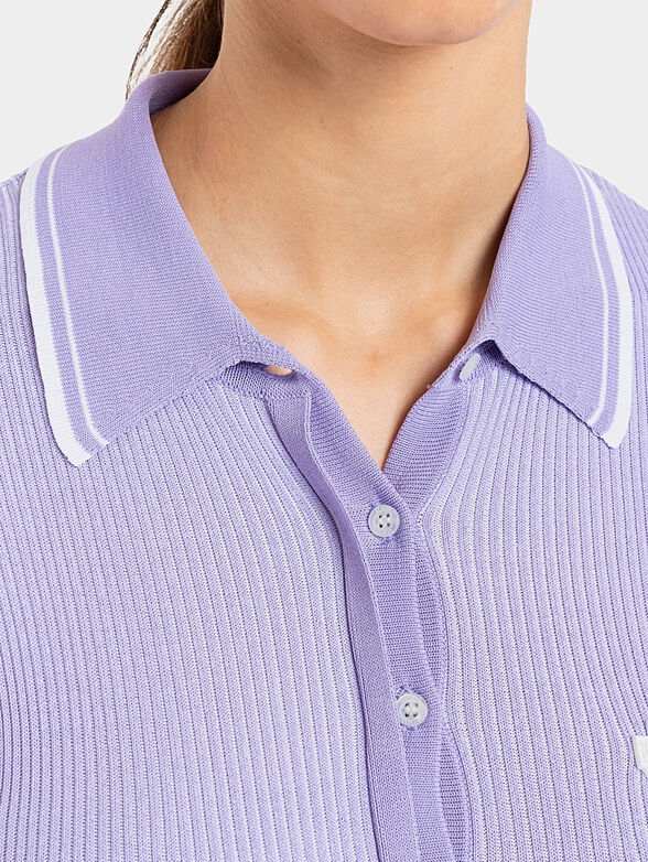 Knitted dress with collar - 4