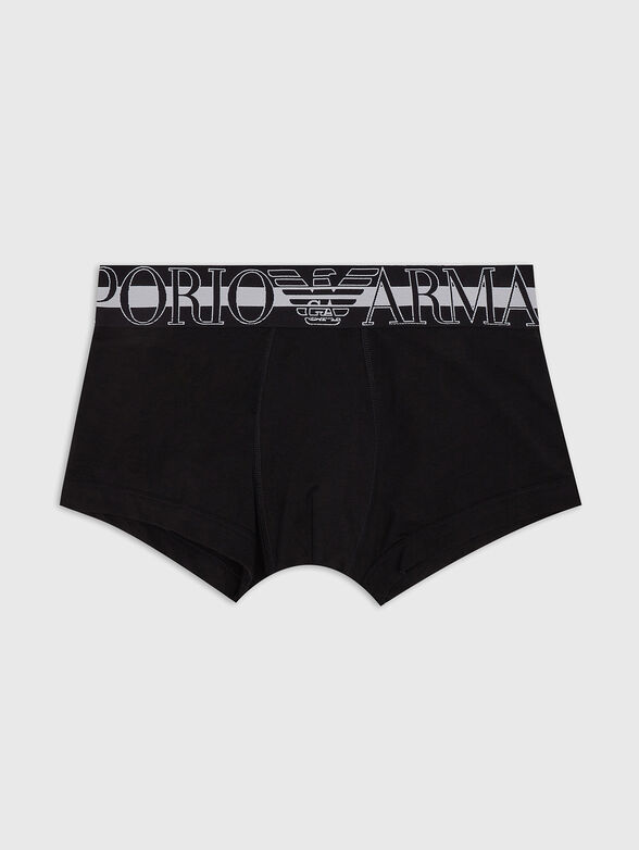 Black cotton blend boxers - 4