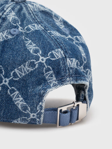 Logo denim baseball hat - 5