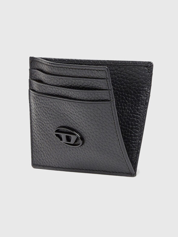 Grained leather card holder - 3