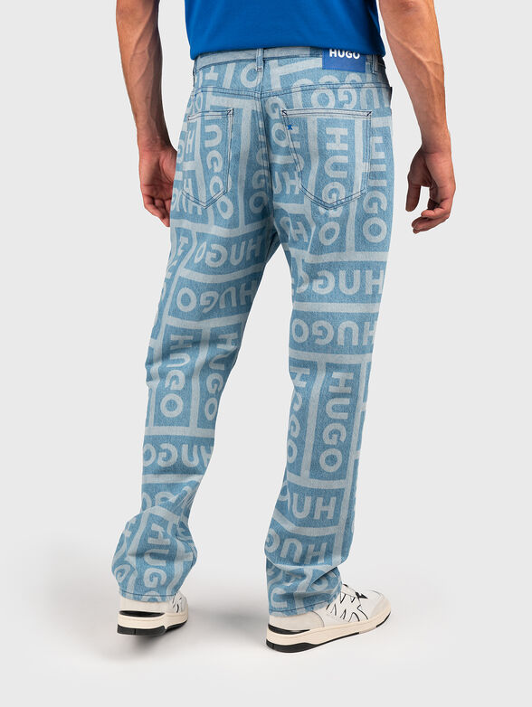 NATE jeans with monogram print - 2