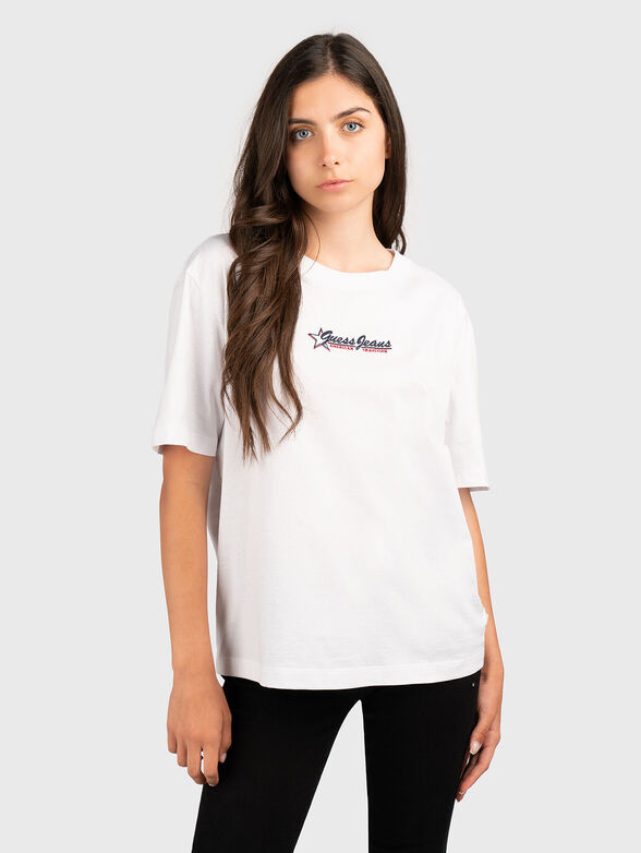 T-shirt with oval neckline - 1