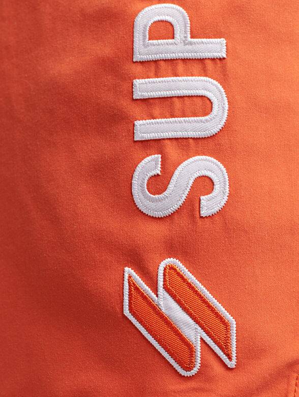 Beach shorts in black color - 4