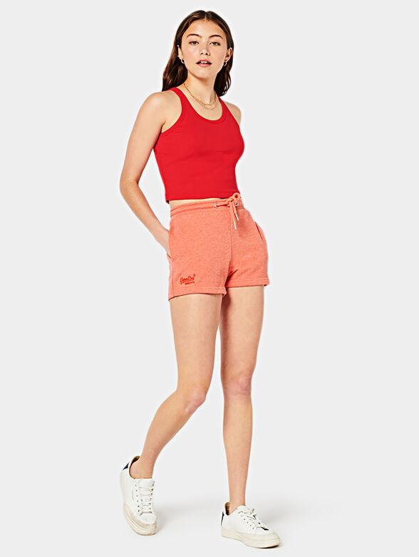 Shorts with logo embroidery - 1