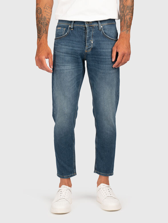 ARGON blue jeans with bleached effect - 1
