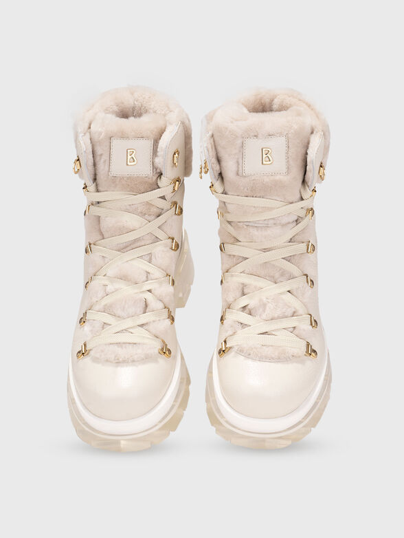 SWANSEA 6 ankle boots in genuine leather and wool - 6