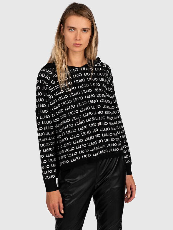 Sweater with logo print - 1