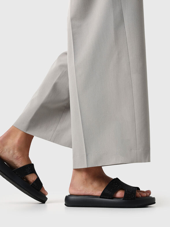 LOTUS black slippers - 2