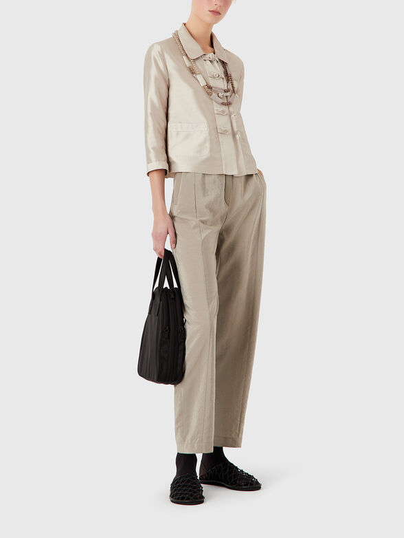 Silk blend jacket  - 1