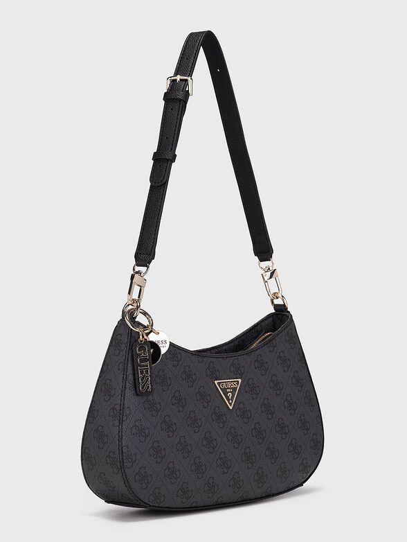 NOELLE bag with monogram print in beige - 4