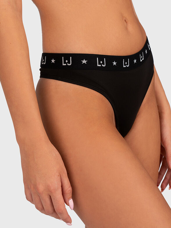 Thong in black - 1