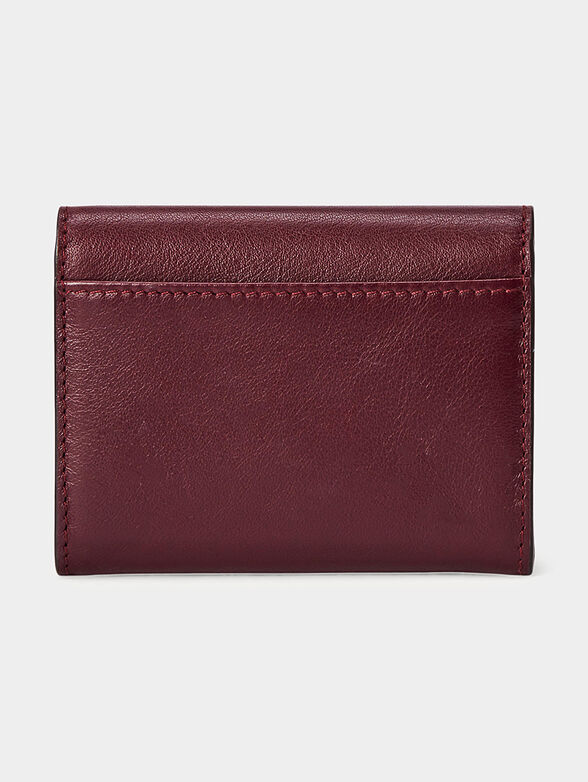 Small purse in bordeaux color - 2
