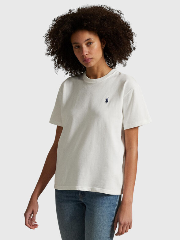 Cotton T-shirt with a crew neck - 1
