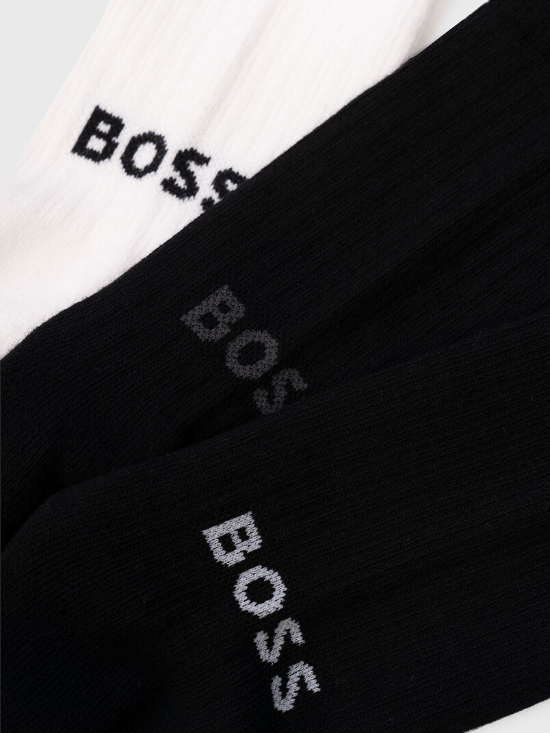 Set of three pairs socks with logo - 3