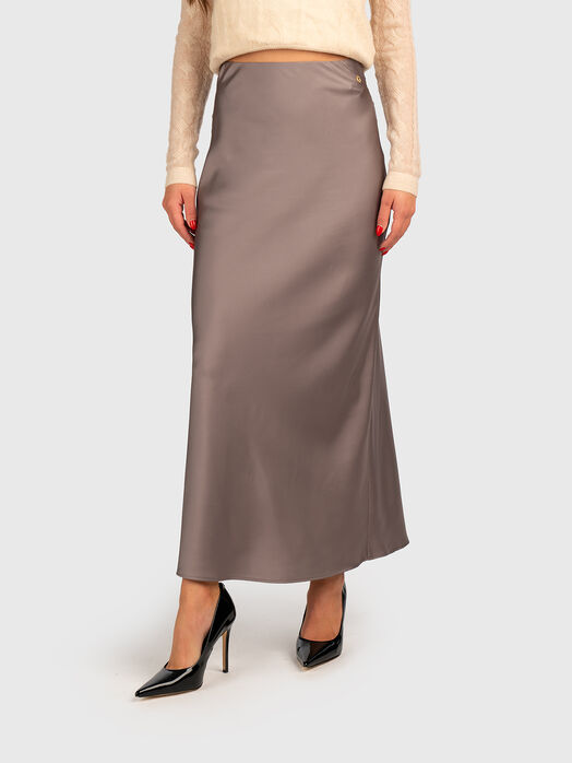 SIBILLA midi skirt with animal print