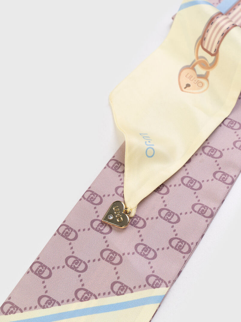 Scarf with floral print - 3