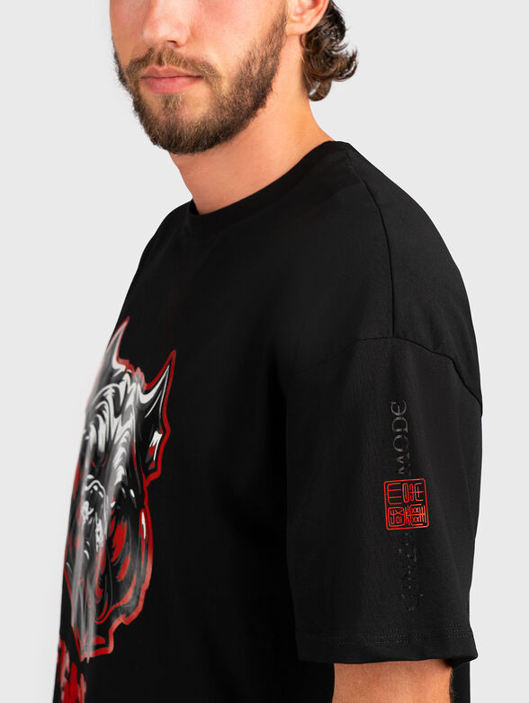 Black oversized T-shirt - 3