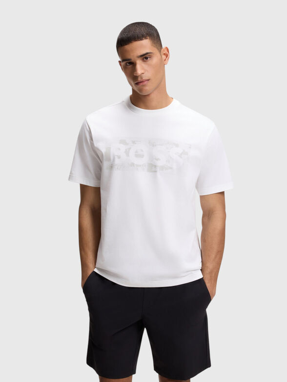 Cotton-blend T-shirt - 1