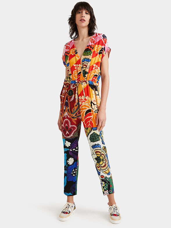 Jumpsuit with multicolor print - 1