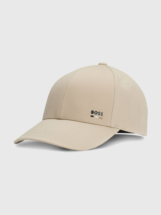 Бейзболна шапка с лого детайл - 1