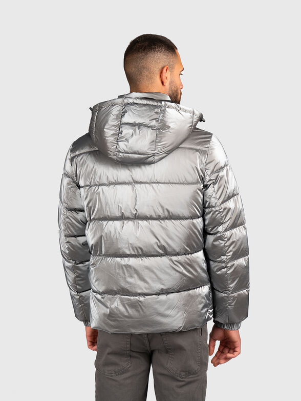 Padded jacket with removable hood - 2