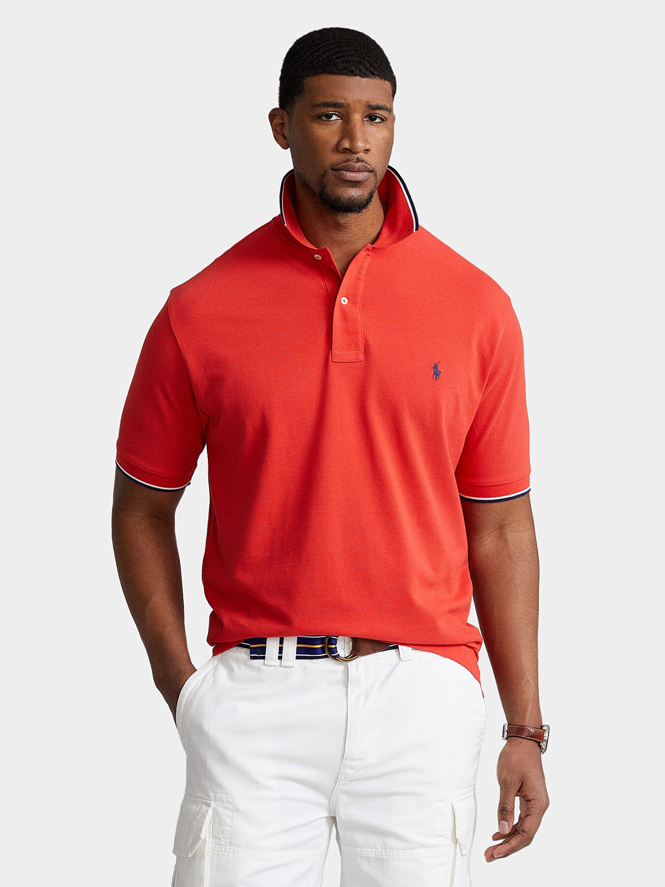 Polo shirt sales color red