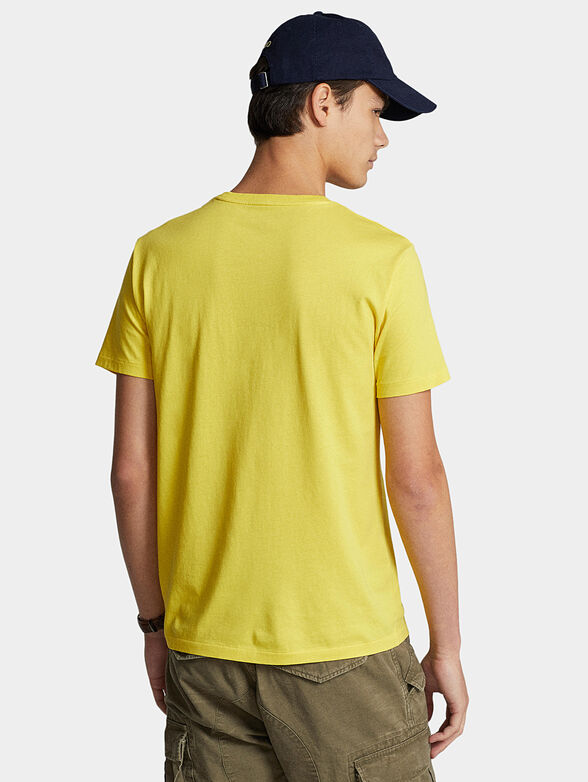T-shirt in yellow with logo accent - 3