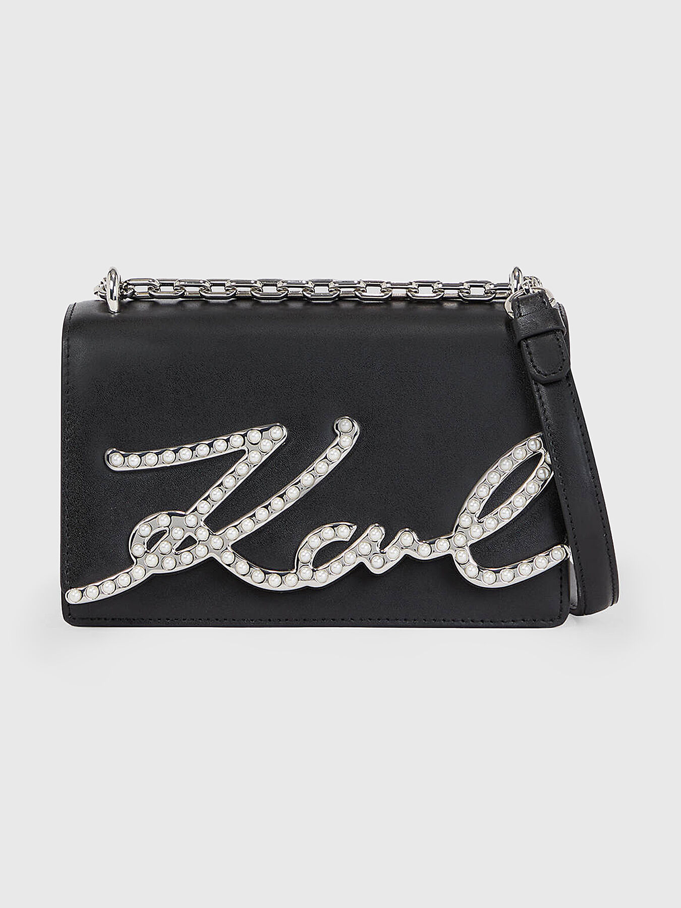 Black leather bag brand Karl Lagerfeld Globalbrandsstore en
