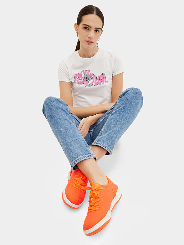 Orange sports shoes - 2