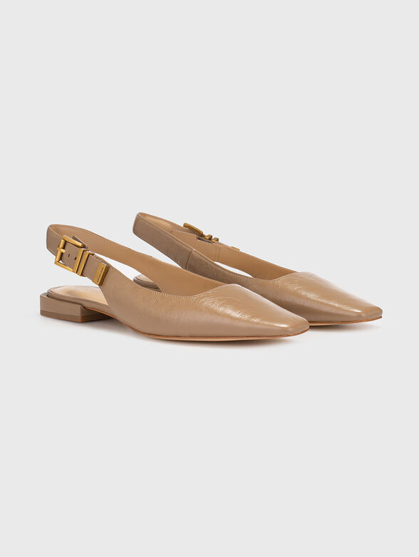 DARRINGTON crackled leather flat - 1