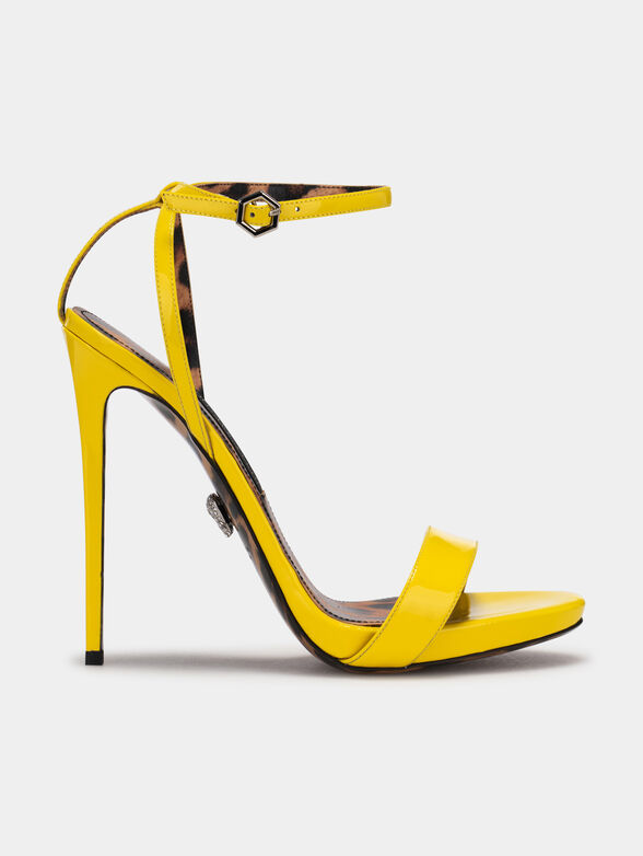 Yellow high-heeled sandals - 1
