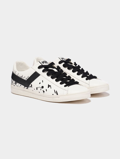 TOP STAR Embroidered sneakers with black accents - 5