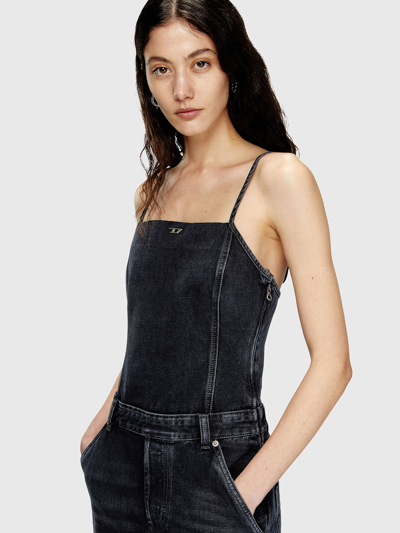 DE-VORS denim jumpsuit with wide legs - 3