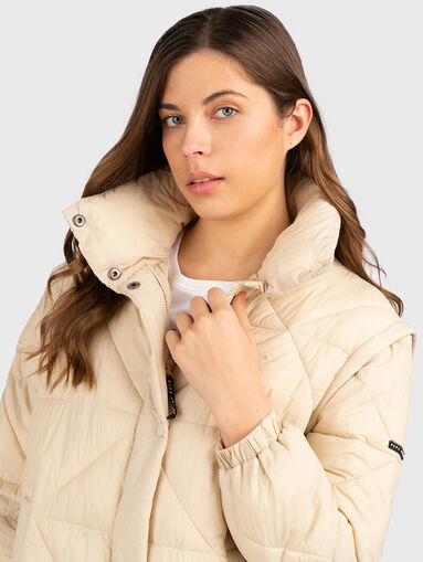 Jacket with quilted effect  - 5