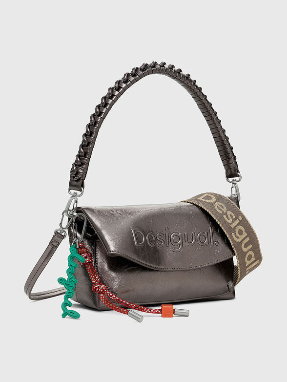 Silver bag with embossed logo  - 4