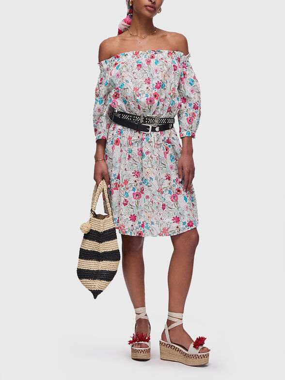 Dress with boat neck - 4