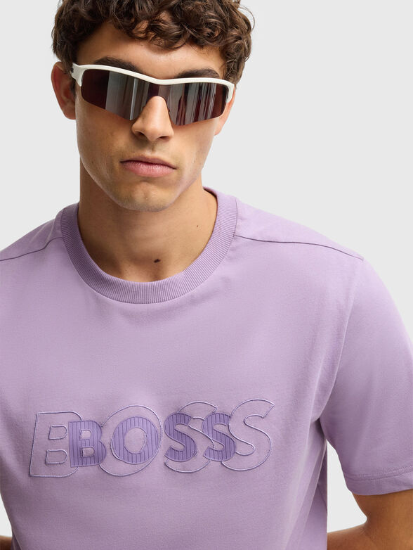 Cotton T-shirt with logo - 4