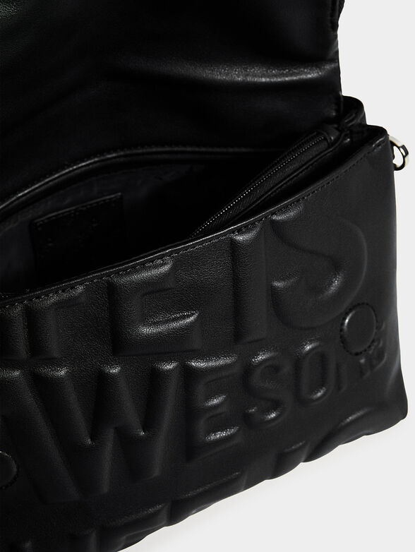 Crossbody bag with embossed message - 6