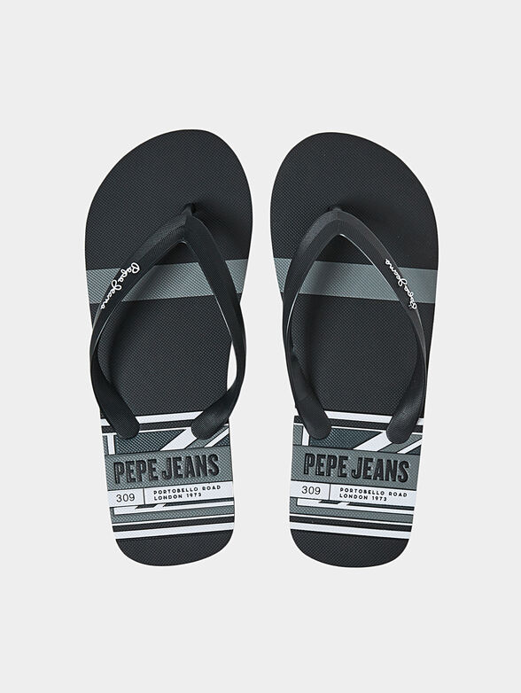 WHALE flip flops in black color - 5