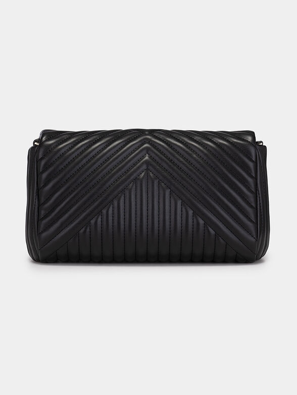 Black crossbody bag with quilted effect - 3