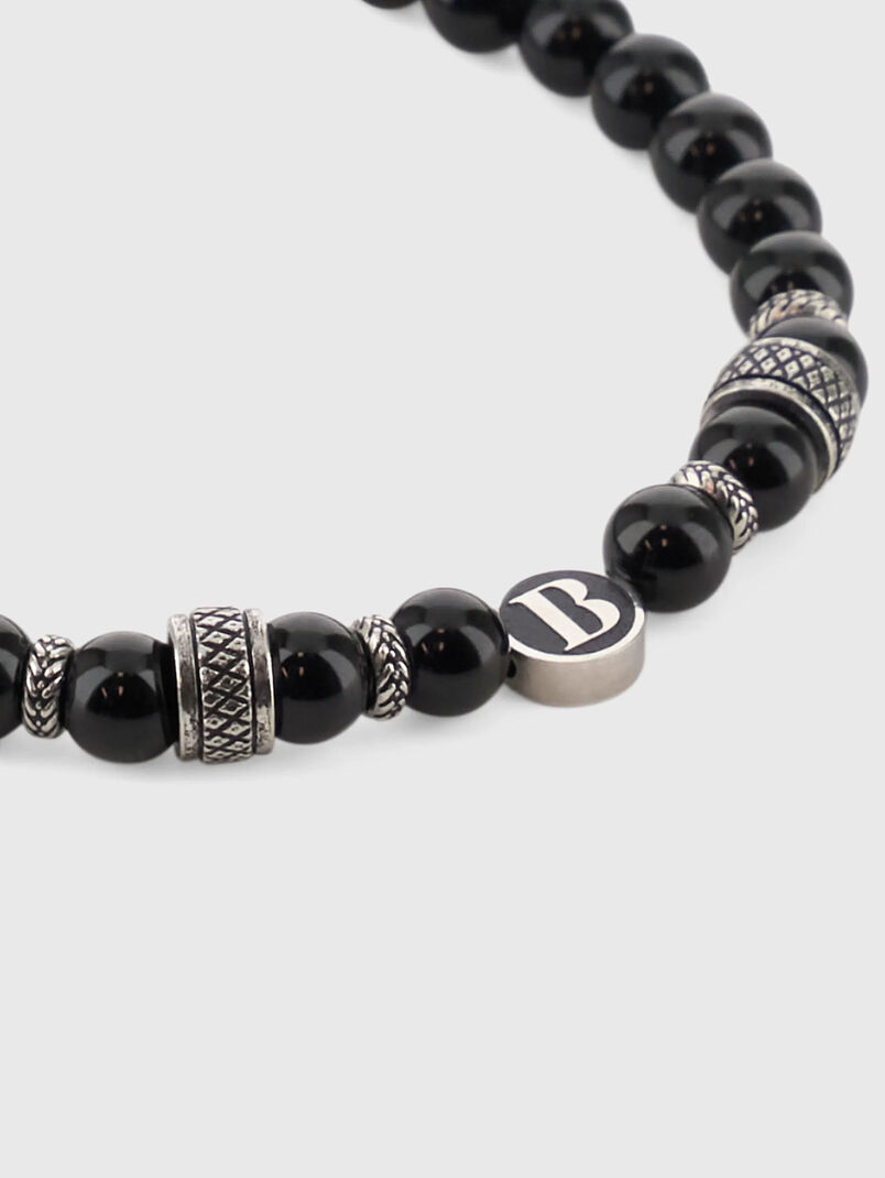 Black bracelet with logo detail - 3