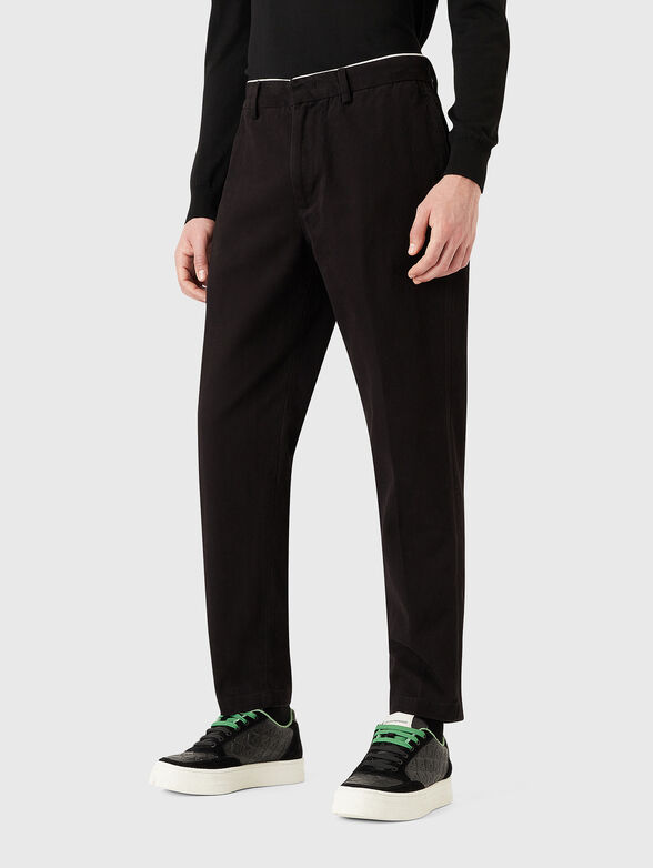 Cotton trousers with logo - 1