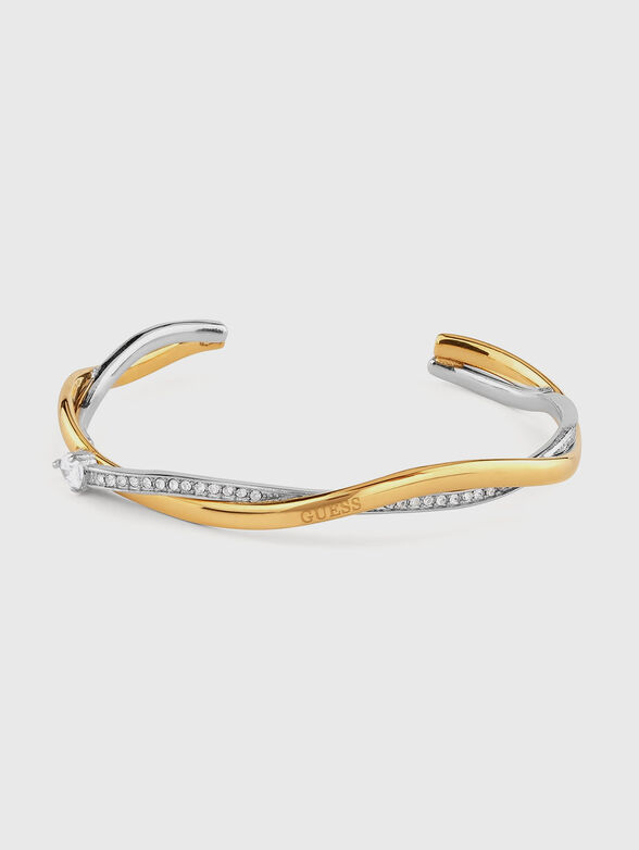 TWIST bangle with rhinestones - 1