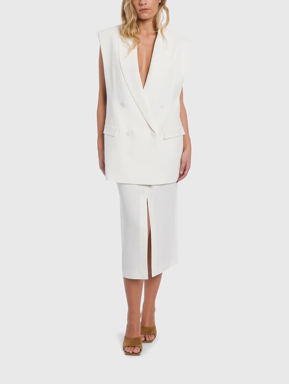 Oversized viscose blend vest - 2