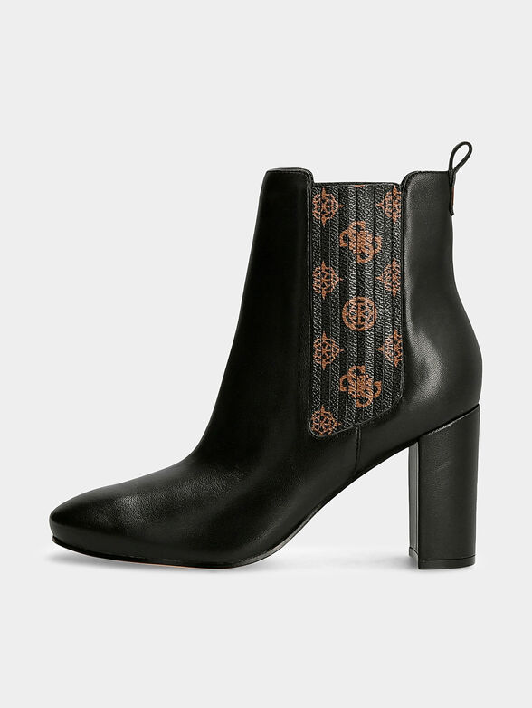 Leather boots with print - 1